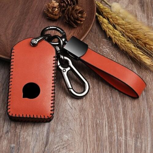 Genuine Leather Smart Car Key Case Cover For VOLVO S90 V90 XC90 XC60 XC40 Car Auto Accessories