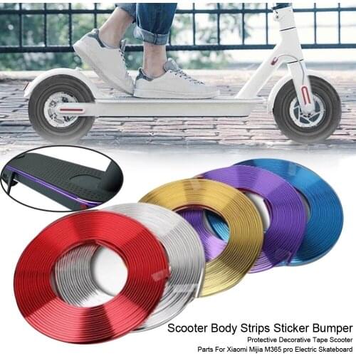 Colorful 8M Length Self-Adhesive Anti-collision Strip Edge Protective Guards Strip Sticker Bumper Protection for Xiaomi Scooter