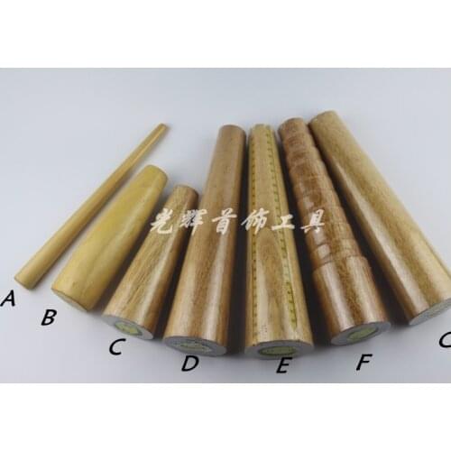 Wooden Bracelet Mandrel Stick Sizing Bangle Mandrel Wire Wrapping Tool Round/Oval Shape