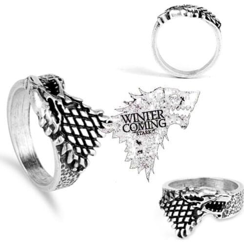 Wolf Head Ring Men Women Jewelry Finger Rings Silver Plated Accessories Ring