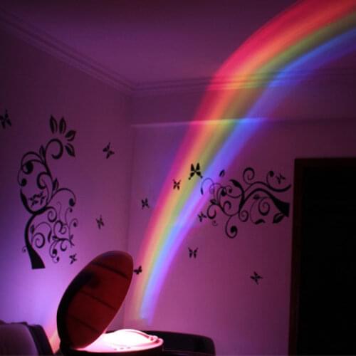 LED Rainbow Projection Lamp 3 Modes projector Color Night Light Style Egg-Shaped Table Lamp For Children Bedroom Home Decor Gift