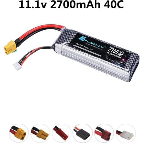 3s 11.1V 2700mAh LiPo Battery For RC aircraft toys helicopters Airplanes cars Boat Parts 11.1v 803496 battery XT60 T JST Plug