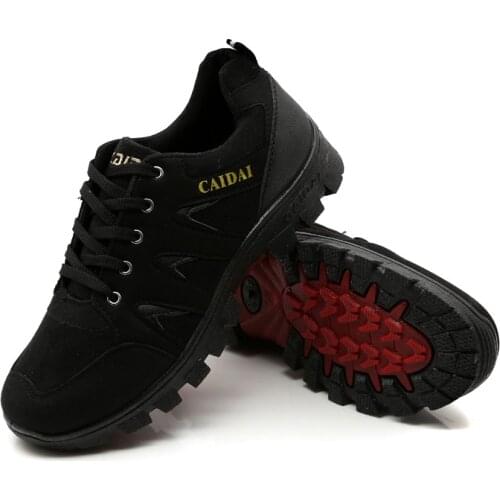 Mens Outdoor Boots Autumn and Winter New Casual Sports Shoes Mens Breathable Traveling Shoes Waterproof Non-slip Walking Shoes