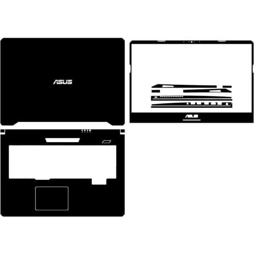 Laptop Carbon Fiber Vinyl Skin Sticker Cover For ASUS TUF Gaming FX705 FX705D FX705DT FX705DU FX705GM 17.3"