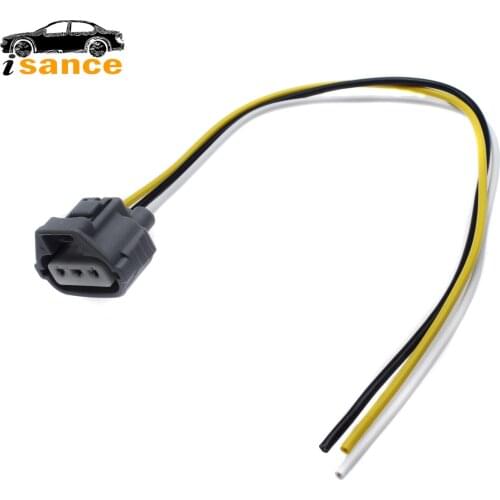 Gray 3-way Headlight Turn Signal Connector Plug Pigtail Harness Connector Plug for Toyota Camry Corolla Tundra