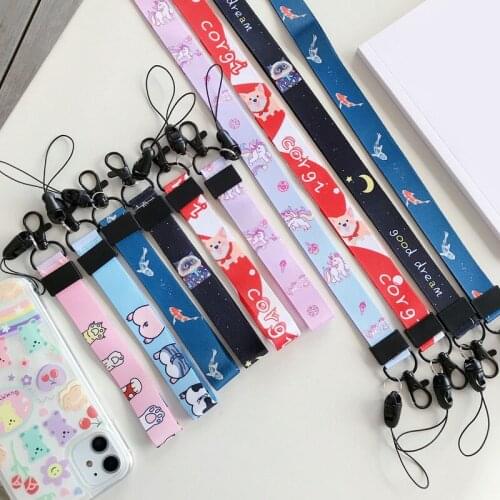 Lanyard Anime Cute Cartoon Neck Strap Lanyards For Keys ID Card Gym Mobile Phone Straps USB Badge DIY Hang Rope Holder