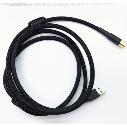 USB external sound card DAC decoder cable Fever hifi audio line A-B square mouth / mini