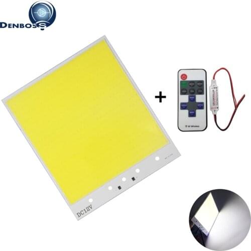 12V 210x180mm White 600 leds 400W dimmable cob led with 11 keys wireless remote controller dimmer led cob chip strip light bulb