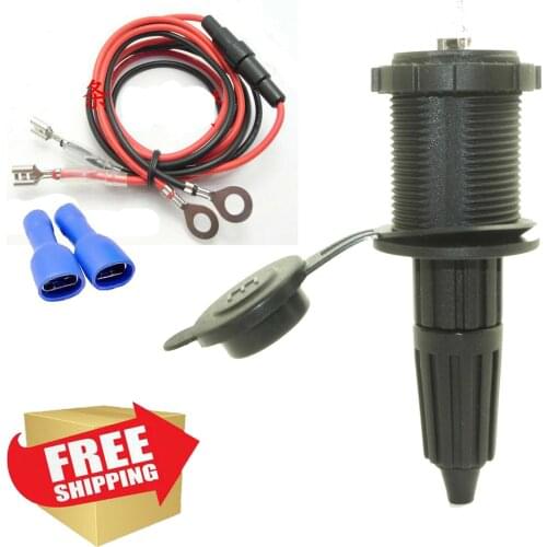 12V / 24V Power Plug Socket Flush Mount for Fridge Car 4x4 Caravan Boat