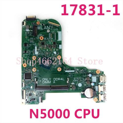 17831-1 3C99P For Dell Inspiron 3473 3573 Laptop Motherboard CN-04N9GT 04N9GT 4N9GT N5000 CPU Mainboard 100%Tested