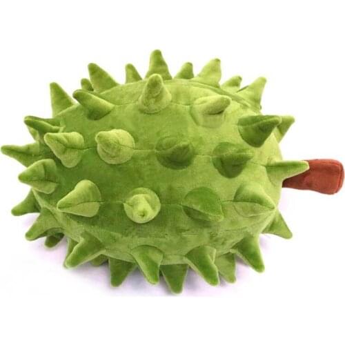 1pcs 23/40cm 3D Simulation Fruit Durian Plush Doll Stuffed Toy Furniture Decoration Gifts For Friend Or Children Kids