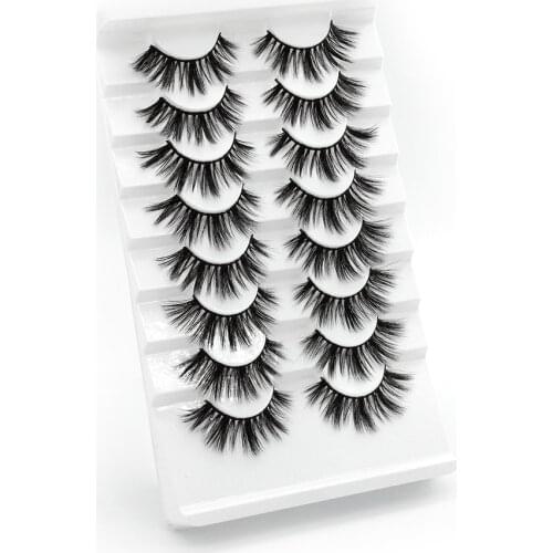 5/8 Pairs 3D Mink Fake Lashes False Eyelashes Natural Eye Long Lashes Volume Fluffy Eyelashes Llash Extension Faux Cils Makeup