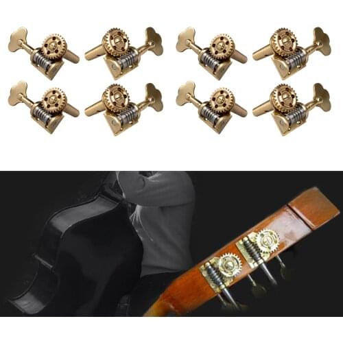 8 Pieces 3/4 4/4 Double Bass Tuners Machine Heads Tuning Keys Machine Pegs