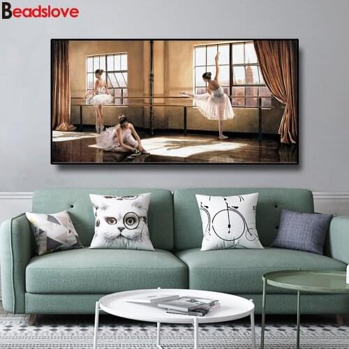 DIY Diamond Embroidery Ballet Dancing Girls Diamond Round Full square rhinestone 5D Diamond painting cross stitch,needlework