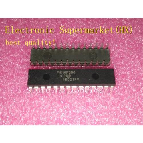 Free Shipping 50pcs/lots PIC16F886-I/SP PIC16F886 16F886-I/SP DIP-28 New original IC In stock