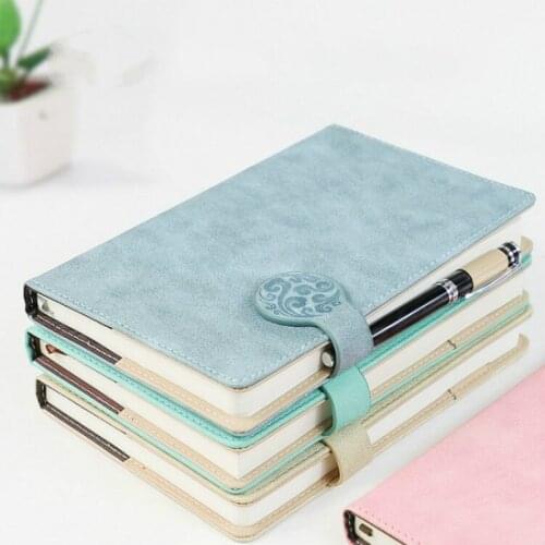 Free Logo Custom Leather Mini A6 Notebook Writing Pads Binder Diary Office School Mini Cute A6 PU Notepad Girl Kids Gift