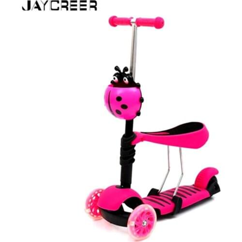 JayCreer Child Kids Baby Kick Scooter & Balance Bike For Ages 24-60 Months