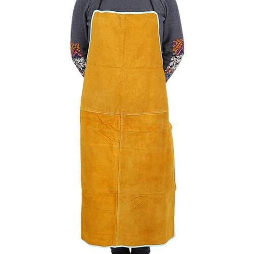 Cowhide Wear-resistant Apron Labor Protection Heat-resistant and Splash-proof Welding Protective Overalls for Welders
