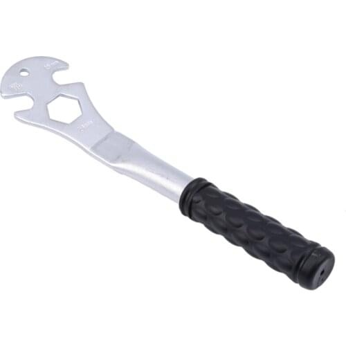15 24mm 9/16" Bicycle Pedal Wrench Anti-Skid Long Handle Install Spanner Outdoor Bike Cycling Repair Tool Multitool Accessories
