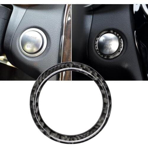 Car Crystal Ring Auto Engine Start Stop Button ,Interior Decal For Car Knobs Switch, Ring Decorative Car Rin