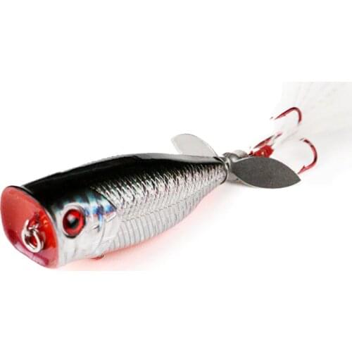 JonStar 1pc quality Popper 6cm/8g Top Water Fishing lure Hard bait wobbler Jerkbait Swimbait for fresh water bass fishing Pike