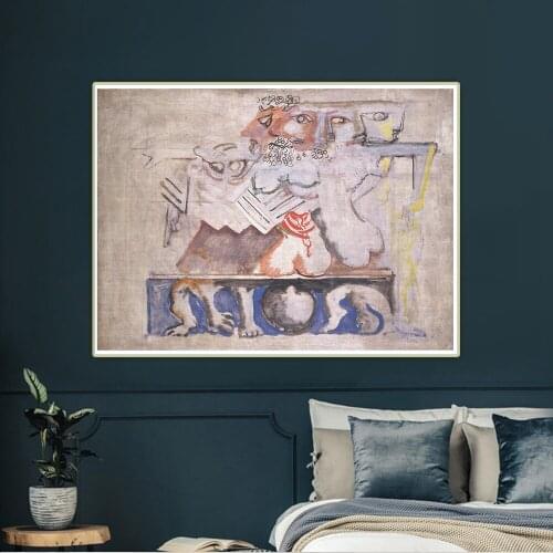 Mark Rothko"Antigone"Canvas Oil Painting Modern Famous Artwork Print Poster Wall Art Aesthetic Backdrop Home Interior Decoration