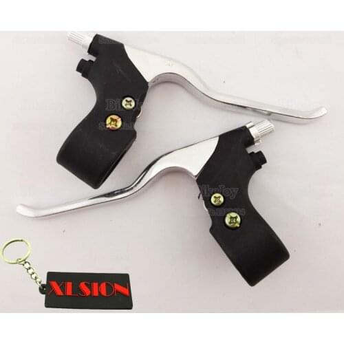Left Right Brake Levers Set For 47cc 49cc 2 Stroke Engine ATV Quad Go Kart Dirt Pocket Mini Bike Motorcycle Motorbike Parts