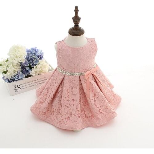 Latest set of one year old baby girl baptism dress princess wedding vestidos tutu 2016 baby girl christening gown with hat