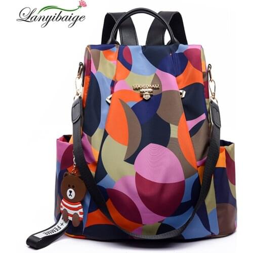 New High Quality Oxford Cloth Women Backpack Anti-theft Travel Backpack Casual Ladies Shoulder Bags Large Capacity School Bags