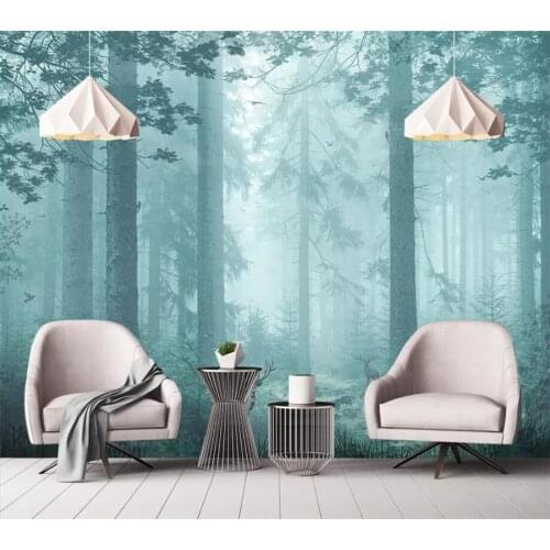 Beibehang papel de parede Custom wallpaper 3d mural dreamy forest plum deer mural background wall papers home decor 3d wallpaper