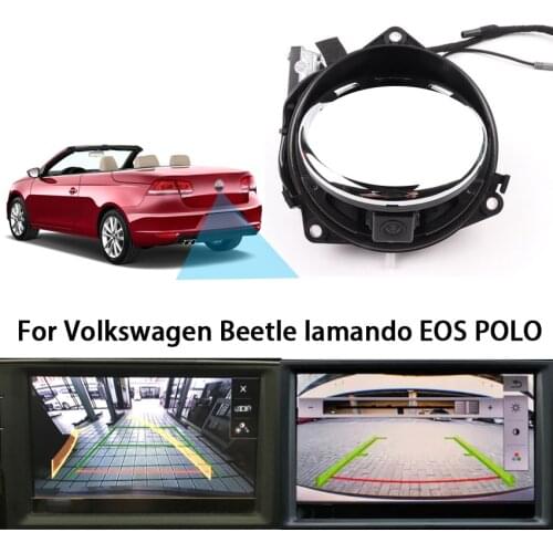 Flip Logo Badge Rear View Camera For Volkswagen Beetle lamando EOS POLO Full HD Night Vision Waterproof car logo to car camera