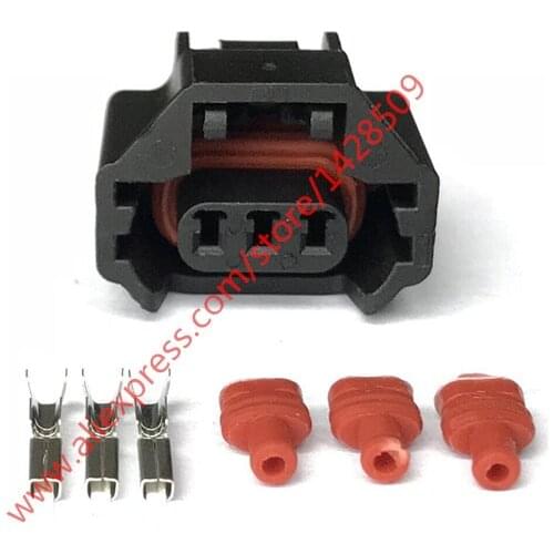 10 Sets Auto Front Camshaft Sensor Connector Air Conditioning Pressure Switch Plug 7223-6536-30 Female For TEANA HYUNDAI