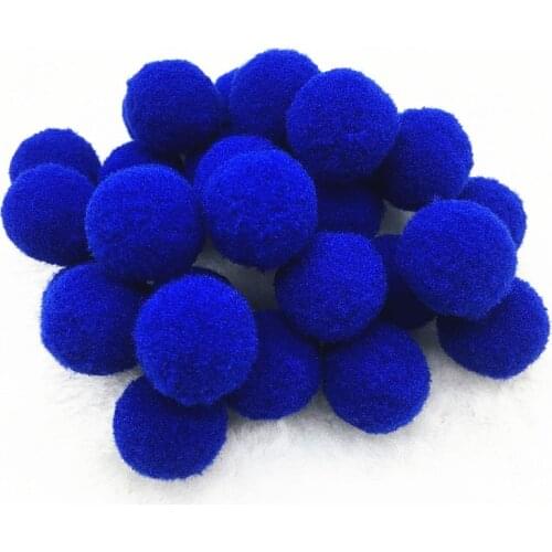 Blue Pompom 8/10/15/20/25/30mm Mini Fluffy Soft Pom Poms Pompoms Ball Handmade Kids Toys Wedding Decor DIY Sewing Craft Supplies