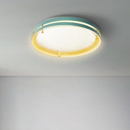 Modern minimalist bedroom ceiling lamp home balcony aisle lamp Nordic water wave LED ceiling lights