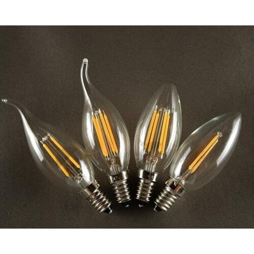 E14 110v 220v led candle light bulb E14 220V LED filament bulb E14 110V Retro light bulb Simulation candle light 110V E14