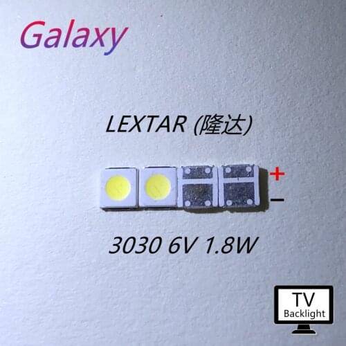 260PCS Lextar GOOD High Power LED Backlight 1.8 W 3030 6 V Cool white 150-187LM PT30W45 V1 TV Application 3030