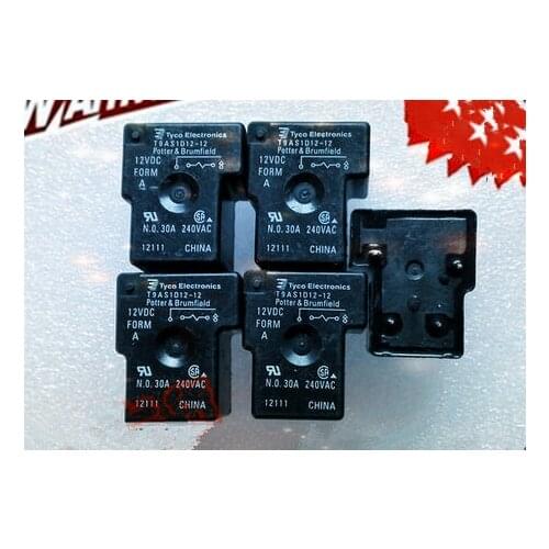 T9AS1D12-12 TE Tyco Relay T9AS5D12-12 30A 12VDC 240VAC DIP4 DIP5 new and original