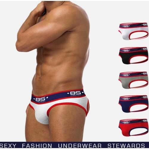 Men Jockstrap Men Underwear Soft Cotton Breathable Briefs Men pantie Bodysuit Male Comfortable Solid Underpants