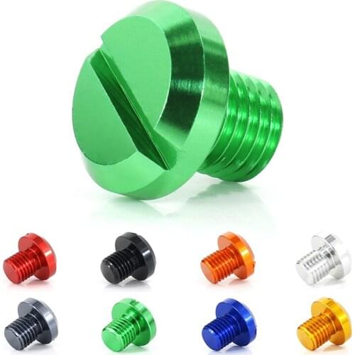 Fit For Kawasaki Versys X300 X250 Triumph Suzuki M10x1.25 Left Hand Reverse Anti-Clockwise Female Thread Mirror Hole Plug Screw