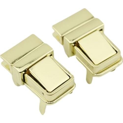 10 Pieces high quality Luggage hardware accessories mortise lock Metal lock DIY leather accessories 2.4*3.7cm