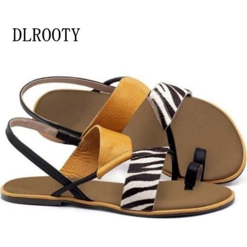 Women Sandals Flip Flops New Summer Fashion Rome Slip-On Non-slip Elastic Band Shoes Woman Slides Casual Female Plus Size 35-43