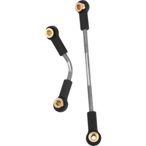 1 Set RC Car Steering Pull Rod Upgrade Part Metal RC Steering Rod Durable for WPL B1 B14 B24 B24 C14 C24 1/16