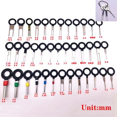 41pcs/set Car Terminal Removal Tools Car Electrical Wiring Crimp Connector Pin Extractor Kit Car Repair Hand Tool Plug Key