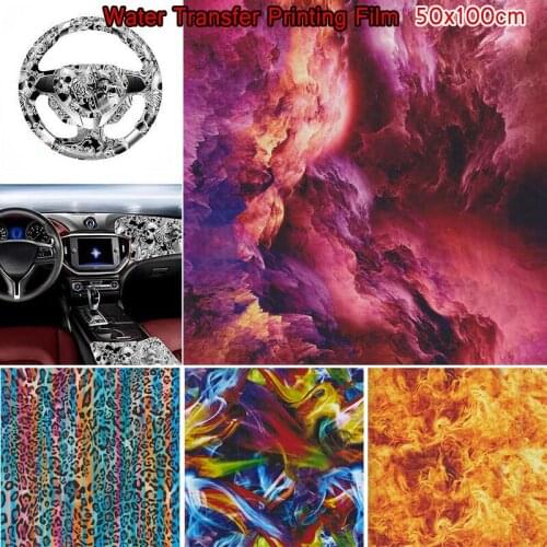 50*100cm Water Transfer Printing Film PVA Hydrographic Film DIY Hydro Dipping Film Car Wheel Helmet Decor 32 Styles