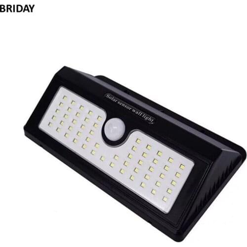 55 LEDs Waterproof PIR Motion Sensor Solar Lamp LED Solar Light Outdoor Garden Corridor Light Energy Saving ABS Wall Lamp