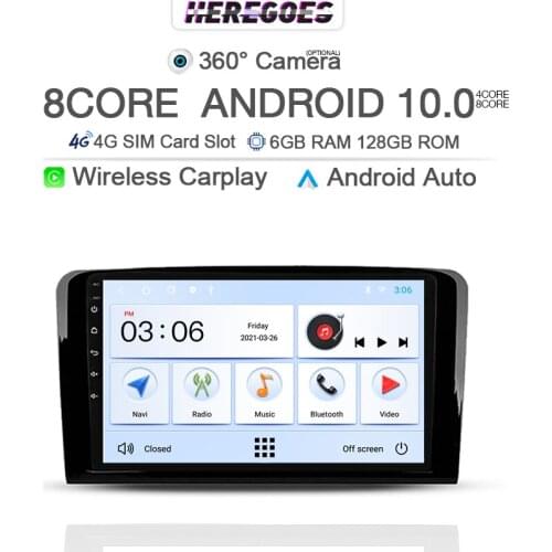 360 Camera 6G 128G Android 10 Car DVD Player For Mercedes Benz ML GL W164 ML350 ML500 GL320 X164 ML280 GL350 GL450 Carplay Radio