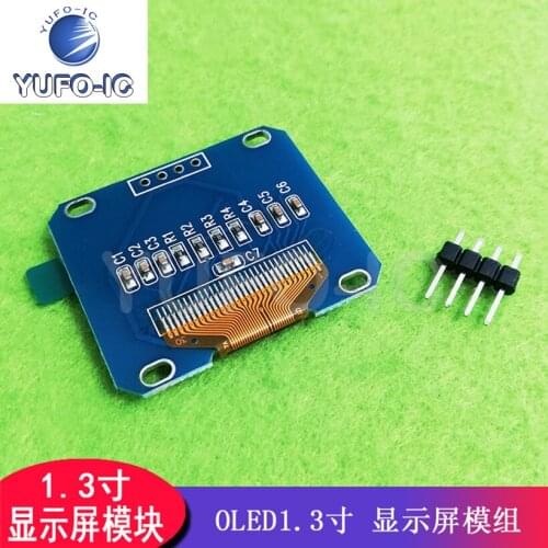 Free Ship 3pcs 1.3-Inch LCD Blue 2C IIC Communication 12864 OLED Display Module 4-Pin