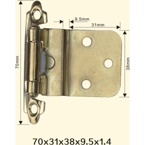 Freeshipping 70*31*38*1.4mm American Iron Metal Hinge Sewing Machine Folding Table Furniture Flip Tray Hinges Big Door Hinges