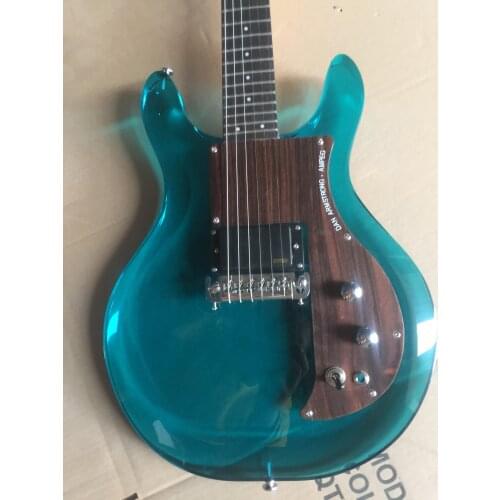Free delivery / Blue acrylic transparent high end Guitar / customizable China Electric Guitar