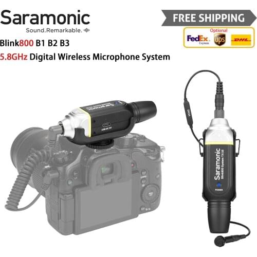 Saramonic Blink 800 B1 B2 B3 Digital Wireless Plug-On Microphone System with No Mic (5.8 GHz)